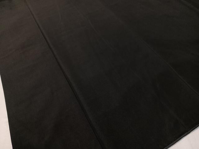 平和屋着物●男性　黒紋付・羽織セット　正絹　逸品　CABD8039vp