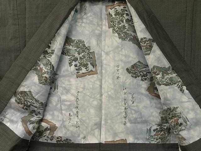平和屋着物●男性　本場大島紬　アンサンブル　100亀甲　総詰め　正絹　逸品　CABD8040vp