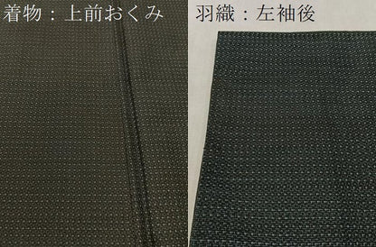 平和屋着物●男性　本場大島紬　アンサンブル　100亀甲　総詰め　正絹　逸品　CABD8043vp
