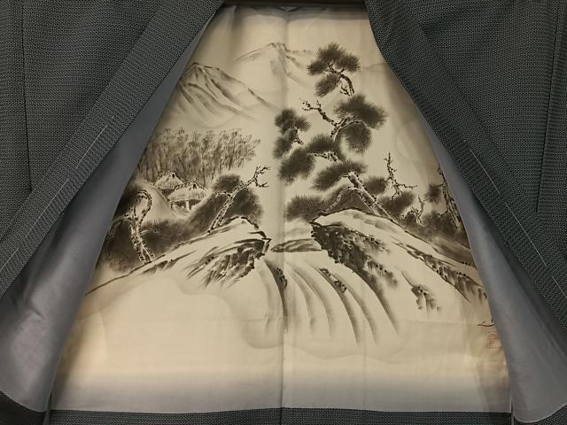 平和屋着物●男性　本場大島紬　アンサンブル　100亀甲　総詰め　正絹　逸品　未使用　CABD8044vp