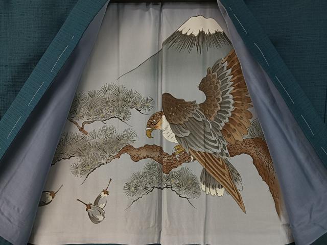 平和屋着物●男性　紬　アンサンブル　色無地　褐返色　キングサイズ　正絹　逸品　未使用　CABD8046vp