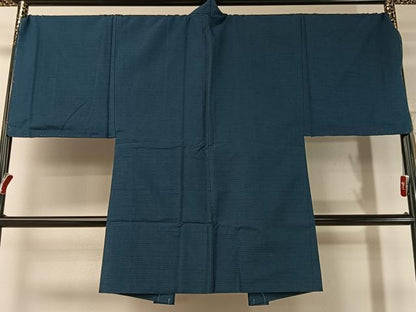 平和屋着物●男性　紬　アンサンブル　色無地　褐返色　キングサイズ　正絹　逸品　未使用　CABD8046vp