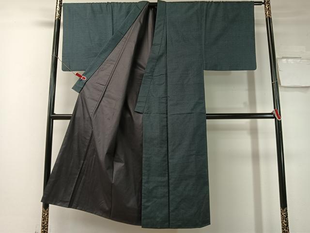 平和屋着物●男性　本場大島紬　アンサンブル　100亀甲　総詰め　正絹　逸品　CABD8048vp