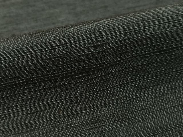 平和屋着物●男性　紬　アンサンブル　色無地　藍鉄色　正絹　逸品　CABD8049vp