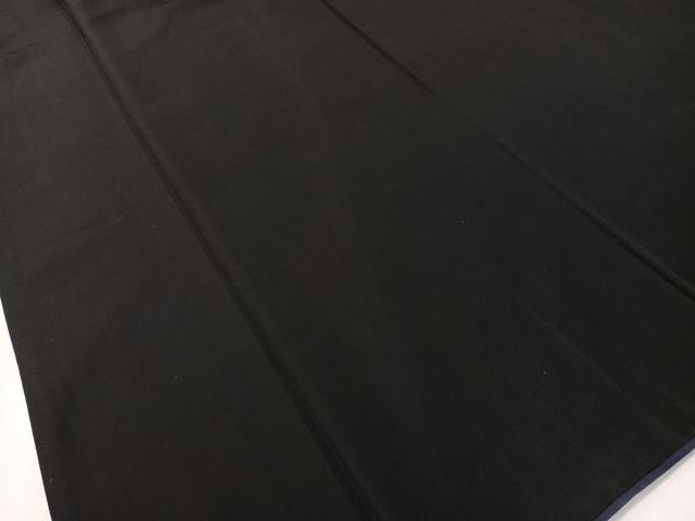 平和屋着物●男性　黒紋付・羽織セット　正絹　逸品　CABD8052vp