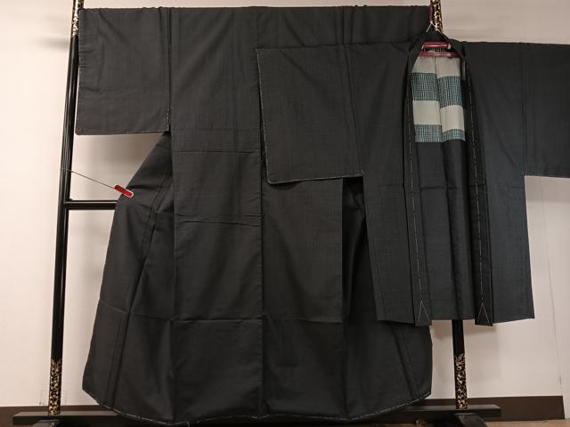 平和屋着物●男性　本場大島紬　アンサンブル　80亀甲　総詰め　正絹　逸品　未使用　CABD8053vp