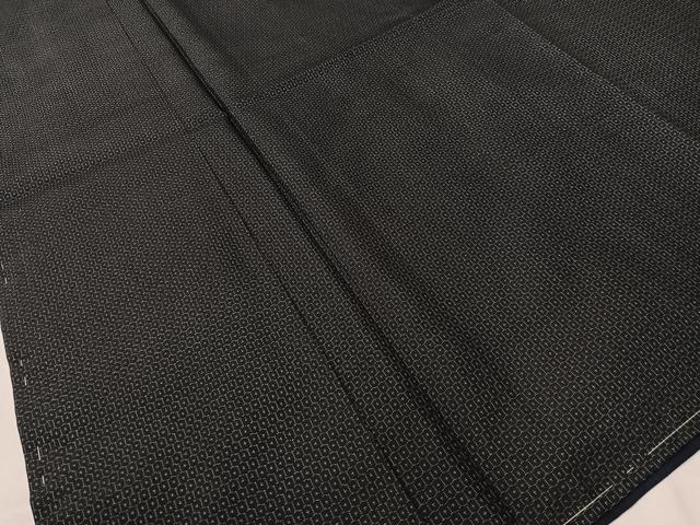 平和屋着物●男性　本場大島紬　アンサンブル　80亀甲　総詰め　正絹　逸品　未使用　CABD8053vp