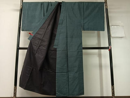 平和屋着物●男性　本場大島紬　アンサンブル　100亀甲　総詰め　キングサイズ　正絹　逸品　未使用　CABD8054vp