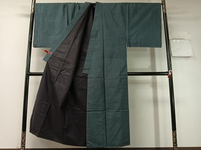 平和屋着物●男性　本場大島紬　アンサンブル　100亀甲　総詰め　キングサイズ　正絹　逸品　未使用　CABD8054vp