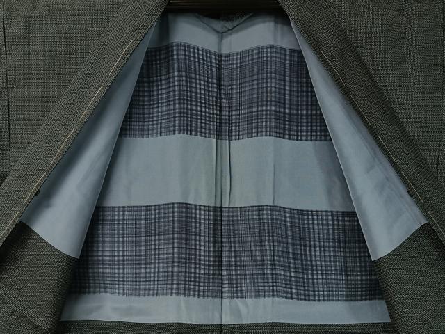 平和屋着物●男性　本場大島紬　アンサンブル　100亀甲　総詰め　キングサイズ　正絹　逸品　未使用　CABD8054vp