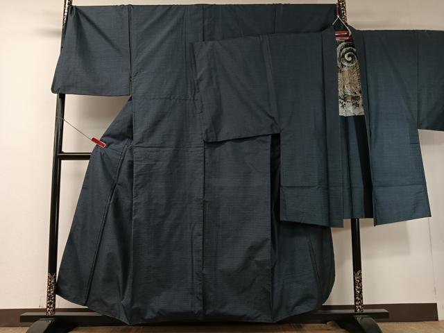 平和屋着物●男性　本場大島紬　アンサンブル　100亀甲　総詰め　キングサイズ　正絹　逸品　CABD8055vp