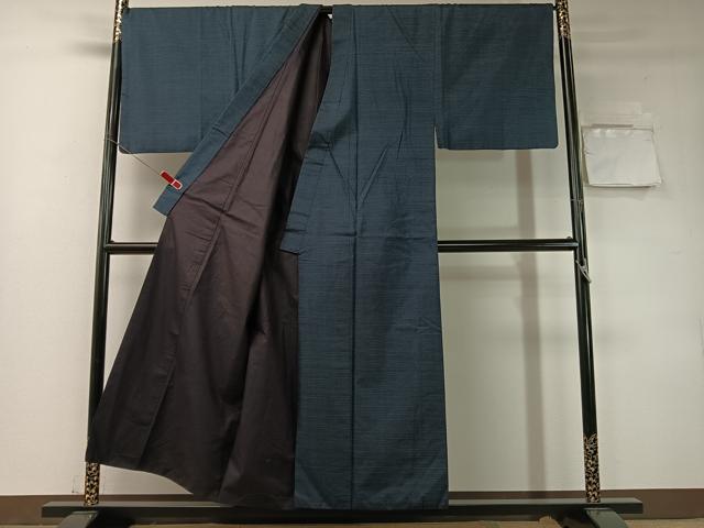 平和屋着物●男性　本場大島紬　アンサンブル　長襦袢セット　80亀甲　総詰め　正絹　逸品　CABD8057vp