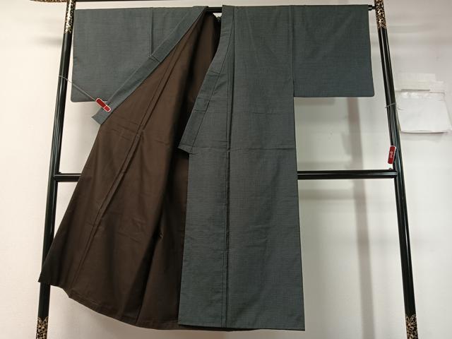 平和屋着物●男性　本場大島紬　アンサンブル　100亀甲　総詰め　正絹　逸品　CABD8058vp