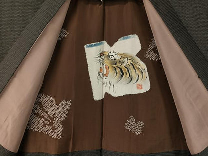 平和屋着物●男性　本場大島紬　アンサンブル　100亀甲　総詰め　正絹　逸品　CABD8058vp
