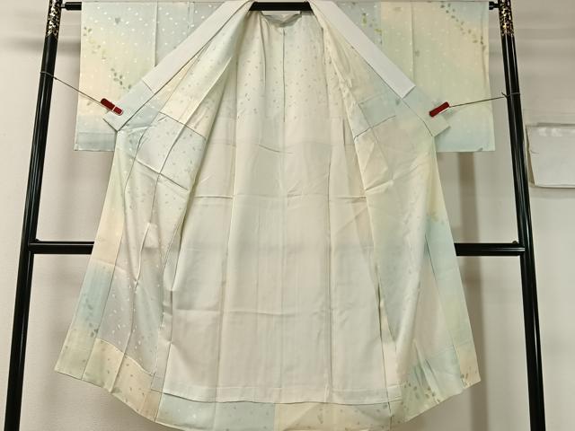 平和屋着物●長襦袢　無双仕立て　舞桜　暈し染め　正絹　逸品　未使用　CABD8060vp