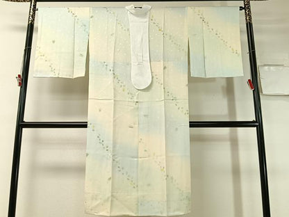 平和屋着物●長襦袢　無双仕立て　舞桜　暈し染め　正絹　逸品　未使用　CABD8060vp