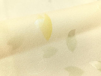 平和屋着物●長襦袢　無双仕立て　舞桜　暈し染め　正絹　逸品　未使用　CABD8060vp