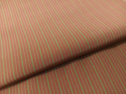平和屋着物●長襦袢　袷　縞　広衿仕立て　正絹　逸品　未使用　CABD8061vp