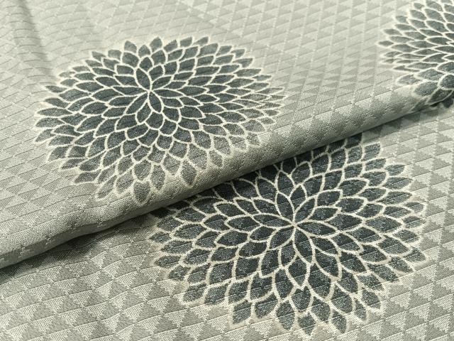 平和屋着物●長襦袢　無双仕立て　菊花文　正絹　逸品　CABD8063vp