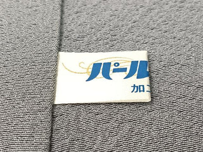 平和屋着物●上質な色無地　藍鼠色　正絹　逸品　未使用　CABD8066vp