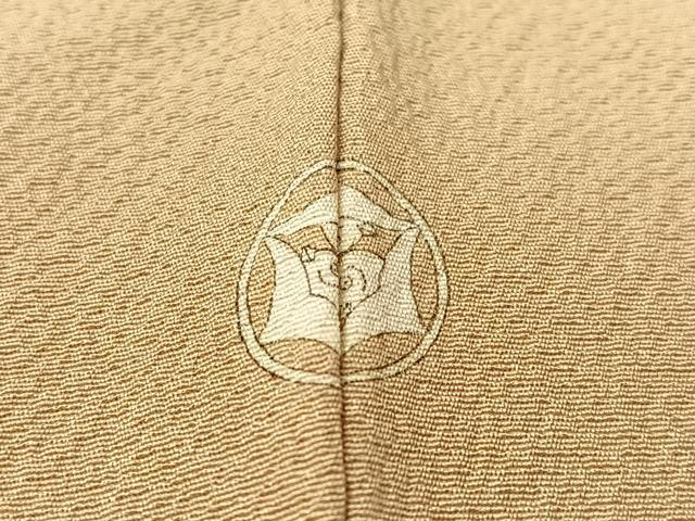 平和屋着物●上質な色無地　鬱金染　榛色　正絹　逸品　未使用　CABD8069vp