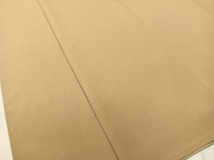 平和屋着物●上質な色無地　鬱金染　榛色　正絹　逸品　未使用　CABD8069vp