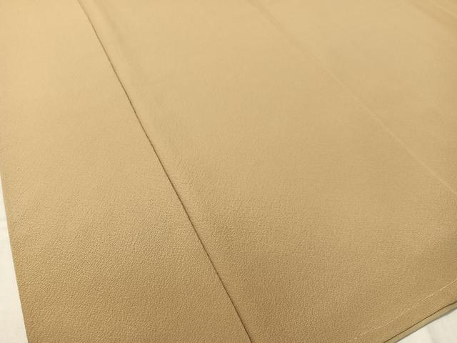 平和屋着物●上質な色無地　鬱金染　榛色　正絹　逸品　未使用　CABD8069vp