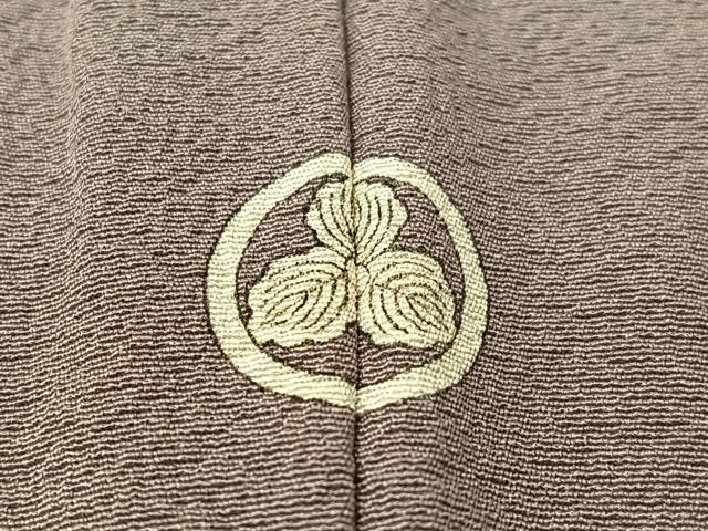 平和屋着物●上質な色無地　鳩羽色　正絹　逸品　CABD8071vp