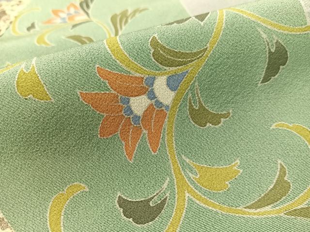 平和屋着物●訪問着　作家物　道長更紗唐草文　金彩　正絹　逸品　未使用　CABD8078vp