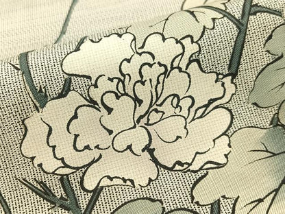 平和屋着物●京友禅の巨匠・頼田勉　臈纈染手描友禅　本場染大島紬　訪問着　風の彩　正絹　逸品　CABD8079vp