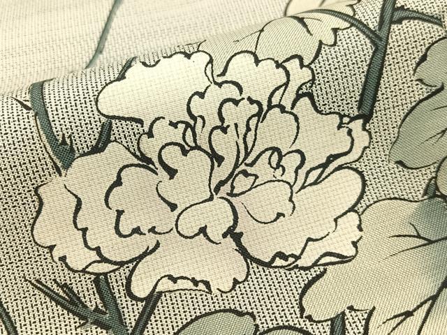 平和屋着物●京友禅の巨匠・頼田勉　臈纈染手描友禅　本場染大島紬　訪問着　風の彩　正絹　逸品　CABD8079vp