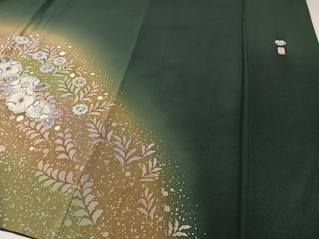平和屋着物●訪問着　作家物　辻が花　絞り　手描き　暈し染め　正絹　逸品　CABD8081vp