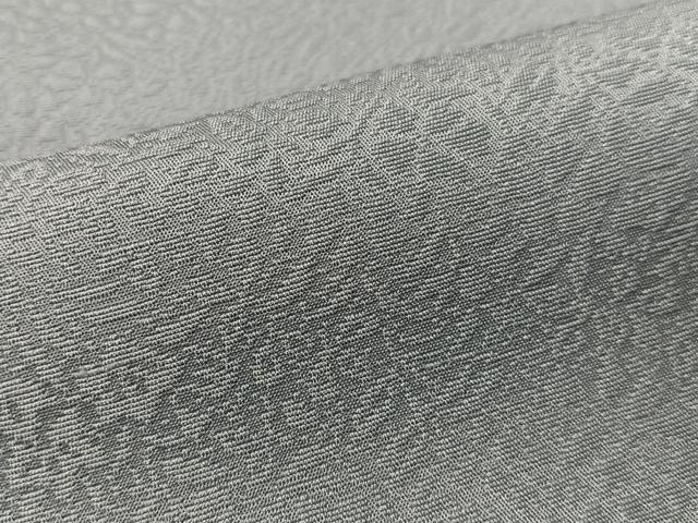 平和屋着物●上質な色無地　草花地紋　青藤色　正絹　逸品　CABD8082vp
