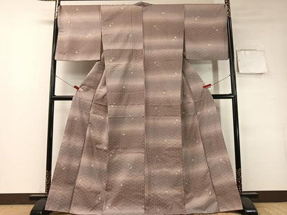 平和屋着物●小紋　花織　舞桜　洗える着物　CABD8085vp