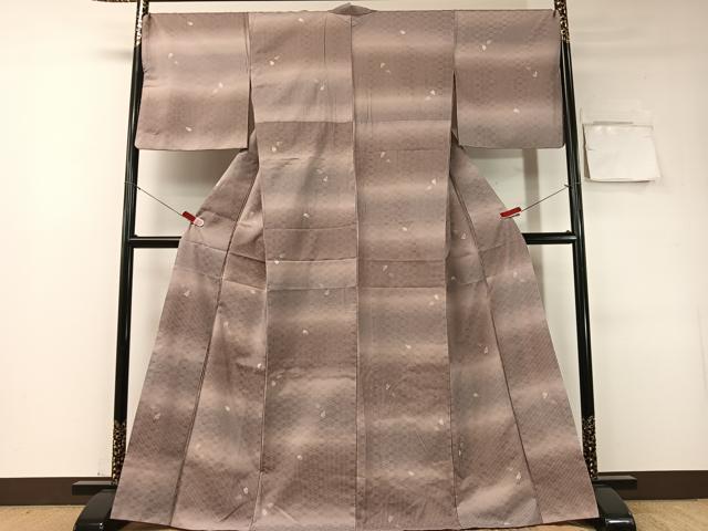 平和屋着物●小紋　花織　舞桜　洗える着物　CABD8085vp