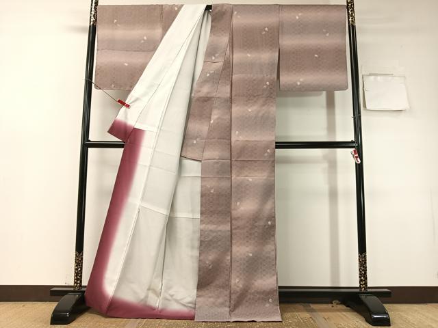 平和屋着物●小紋　花織　舞桜　洗える着物　CABD8085vp