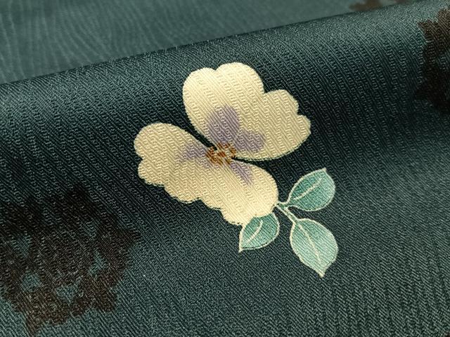 平和屋着物●H・L（アッシュエル）　HENRI-LUC CHAPUIS　小紋　舞雪花文　洗える着物　CABD8089vp