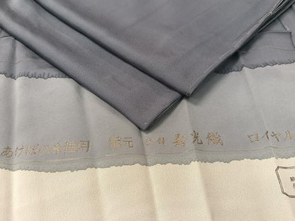 平和屋着物●上質な色無地　寿光織　薄花色　反端付き　ロング丈　正絹　逸品　未使用　CABD8095vp