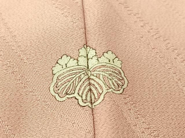 平和屋着物●上質な色無地　流線地紋　虹色　正絹　逸品　CABD8098vp