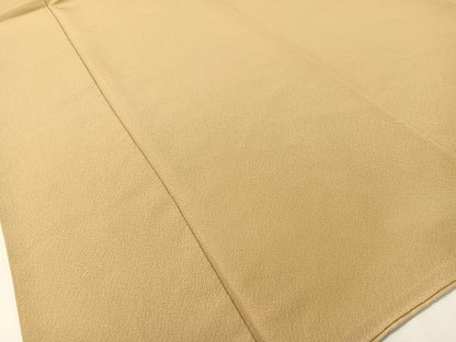 平和屋着物●二代目清次郎　色無地　飴色　正絹　逸品　CABD8099vp