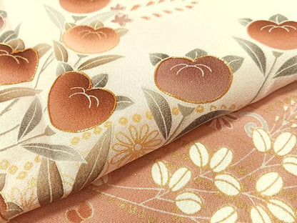 平和屋着物●訪問着　駒刺繍　枝花文　暈し染め　金彩　正絹　逸品　未使用　CABD8110vp