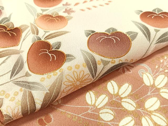 平和屋着物●訪問着　駒刺繍　枝花文　暈し染め　金彩　正絹　逸品　未使用　CABD8110vp