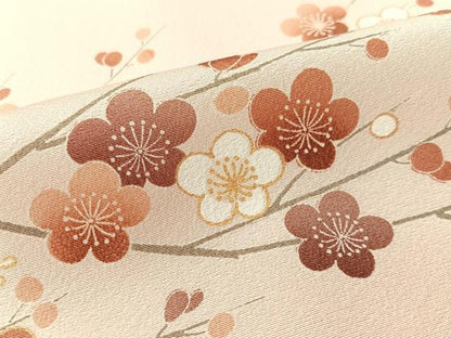平和屋着物●訪問着　駒刺繍　枝花文　暈し染め　金彩　正絹　逸品　未使用　CABD8110vp