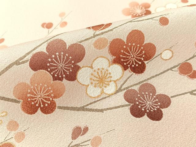 平和屋着物●訪問着　駒刺繍　枝花文　暈し染め　金彩　正絹　逸品　未使用　CABD8110vp