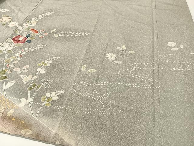 平和屋着物●訪問着　辻が花　暈し染め　金彩　正絹　逸品　CABD8114vp
