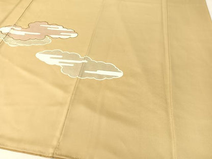 平和屋着物●訪問着　駒刺繍　霞雲重ね　金彩　正絹　逸品　CABD8117vp