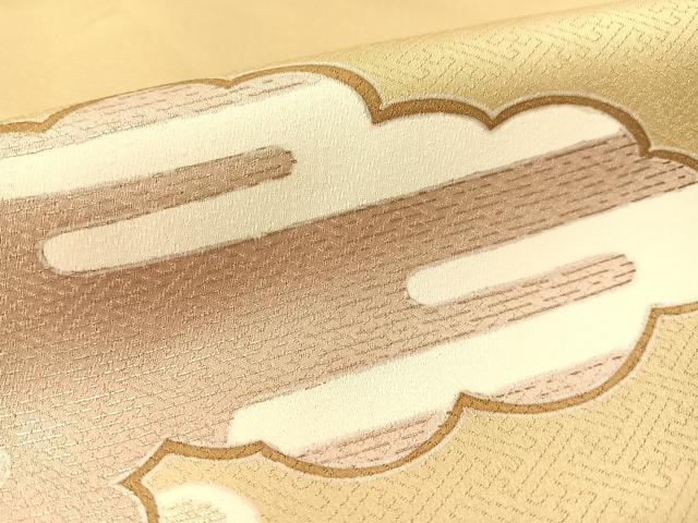 平和屋着物●訪問着　駒刺繍　霞雲重ね　金彩　正絹　逸品　CABD8117vp