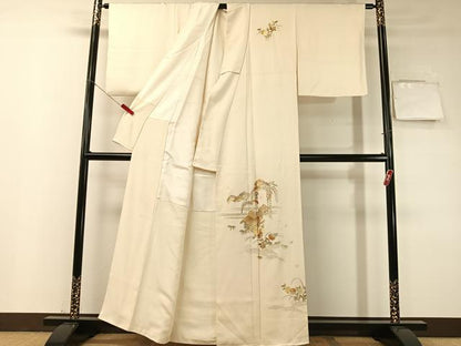 平和屋着物●金彩友禅　卓越技能者・名工・和田光正　訪問着　御所解花文　正絹　逸品　CABD8118vp