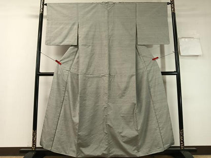 平和屋着物●紅花紬　米沢　霞文　正絹　逸品　CABD8120vp