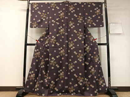 平和屋着物●小紋　舞桜　洗える着物　CABD8123vp